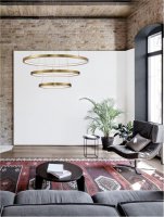 NOVA LUCE z�v�sn� sv�tidlo EMPATIA LED 108W 3000K mosaz 807+600+395x2000mm stm�vateln� 9172869