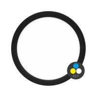 Ecolite SMD kruh 22,5cm,6/12/18W,CCT,1880lm,�ern� WPCB2-18W/CR