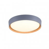 JUST LIGHT LED stropn� sv�tidlo, kruhov�, pr. 40 cm, stm�vateln�, �ed�, dekor d�eva, krokov� stm�vateln� 3000K