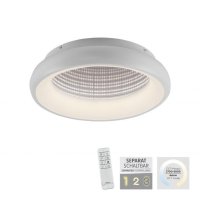 JUST LIGHT LED stropn� sv�tidlo b�l� s tunelov�m efektem stm�vateln� d�lkov� ovlada� CCT 2700-5000K LD 14394-16