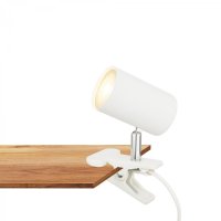 BRILONER Klem lampi�ka na st�l, nastaviteln�, s klipsem, b�l� 2766016