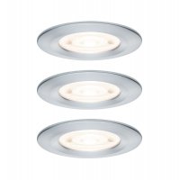 PAULMANN LED vestavn� sv�tidlo Nova GU10 Flat nev�klopn� IP44 3x4,9W 230V 2700K hlin�k brou�en�