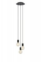 Marksl�jd Cielo z�v�sn� sv�tidlo �ern� 3 lampy kulat�