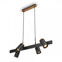 BRILONER Duta z�v�sn� sv�tidlo - nastaviteln�, GU10 patice, 4-ramenn�, �ern� 4059045