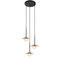 ACA Lighting z�v�sn� sv�tidlo 3XG9 mosaz/�ern� kov + sklo D45XH106CM LAYLA HL4313P35BB