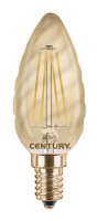CENTURY LED FILAMENT SV��KA TWIST EPOCA 4W E14 2200K 320Lm 360d 35x97mm IP20 CEN INVTOR-041422