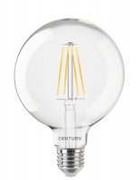 CENTURY LED FILAMENT GLOBE 95mm �IR� 8W E27 4000K 1055Lm 360d 95x140mm IP20 CEN ING95-082740