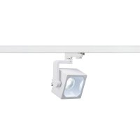 BIG WHITE EURO CUBE, bodov� sv�tidlo pro vysokonap�ovou 3f�zovou proudovou sb�rnici, LED, 4000K, b�l�, 60�, v�. 3f�zov�ho adapt