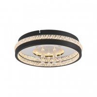 JUST LIGHT LED k�i���lov� stropn� sv�tidlo HANNI, �ern�, 3000K