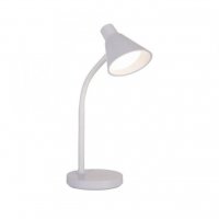 JUST LIGHT LED stoln� lampa b�l� s vyp�na�em flexibiln� na psac� st�l 3000K LD 11248-16