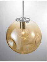 NOVA LUCE závěsné svítidlo MAYAN chromovaný kov šampaň sklo E27 1x12W 230V IP20 bez žárovky 9988104 NOVA LUCE závěsné svítidlo MAYAN chromovaný kov šampaň sklo E27 1x12W 230V IP20 bez žárovky 9988104