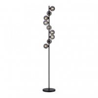 JUST LIGHT Kolekce Sch�ner Wohnen LED stojac� sv�tidlo Dubai �ern� 9-ramenn� 3000K