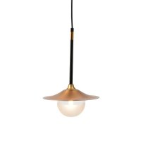ACA Lighting závěsné svítidlo 1XG9 mosaz/černý kov + sklo D20XH116CM LAYLA HL4311P20BB ACA Lighting závěsné svítidlo 1XG9 mosaz/černý kov + sklo D20XH116CM LAYLA HL4311P20BB