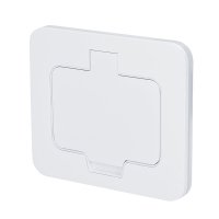 Solight vestavn� podlahov� z�suvka, IP55, matn� b�l�, obd�ln�kov� v��ko 5B322W