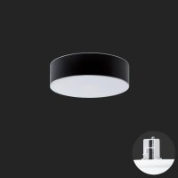 OSMONT ERI67126 ERIS CV2 stropn�/n�st�nn� sklen�n� polovestavn� sv�tidlo b�l� / b�lo - �ern� IP44 3000 K 14W LED nouzov� kombinovan� 3 h