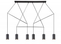 Rabalux závěsné svítidlo Aslaug GU10 6x MAX 50W matná černá 72018 Rabalux závěsné svítidlo Aslaug GU10 6x MAX 50W matná černá 72018