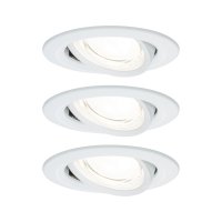 PAULMANN LED vestavné svítidlo Nova Coin 3ks sada kruhové 84mm 50° 3x2,8W 230V 4000K bílá mat PAULMANN LED vestavné svítidlo Nova Coin 3ks sada kruhové 84mm 50° 3x2,8W 230V 4000K bílá mat
