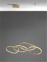 NOVA LUCE z�v�sn� sv�tidlo GIRISH zlat� nerez ocel a akryl LED 50W 230V 3000K IP20 stm�vateln� 9248111