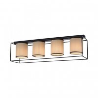 LEUCHTEN DIREKT is JUST LIGHT LED stropn� sv�tidlo l�tkov� st�nidlo 4 ramenn� �ern� jednoduch� design LD 15304-18
