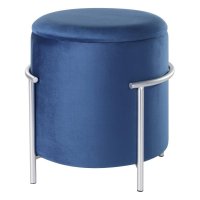 LIVING Taburetka v.465 modr�/st��brn� MASHIKE 424137