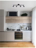 NOVA LUCE bodov� sv�tidlo LUP sat�nov� �ern� kov GU10 4x5W 230V IP20 bez ��rovky 960008