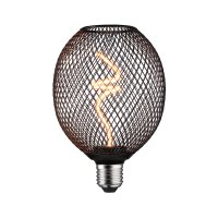 PAULMANN Kovic Glow Standard 230V LED Globe E27 4W 1800K stm�vateln� �ern�