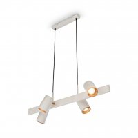 BRILONER Era z�v�sn� sv�tidlo - nastaviteln�, GU10 patice, 4-ramenn�, sv�tle�ed�/k�vov� 4058044