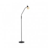 JUST LIGHT LED stojac� sv�tidlo �ern�, vyp�na�, flexibiln� nastaviteln�, do ob�vac�ho pokoje 3000K