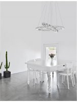 NOVA LUCE z�v�sn� sv�tidlo CELINE chromovan� hlin�k a k�i���l nastaviteln� LED 40W 3000K IP20 7403001