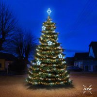 LED světelná sada na stromy vysoké 6-8m, teplá bílá s Flash, ledové dekory EFD11 LED světelná sada na stromy vysoké 6-8m, teplá bílá s Flash, ledové dekory EFD11