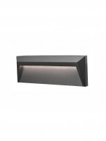NOVA LUCE venkovn� n�st�nn� sv�tidlo LUTON tmav� �ed� ABS LED 1.6W 3000K IP65 100-220V v�. driveru 8403622