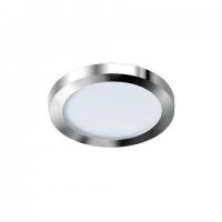 LED Stropn� z�pustn� bodov� sv�tidlo AZzardo Slim 9 Round 3000K IP44 chrome AZ2861 6W 500lm 3000K IP44 9cm kulat� chromov�
