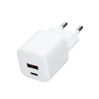 Solight USB-C + USB-A fast charger GaN 20W PD DC77