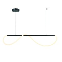 ACA Lighting z�v�sn� sv�tidlo LED 36W 3000K 2000lm WAVE �ern� kov IP20 120X6XH215CM ZM36LEDP120BK