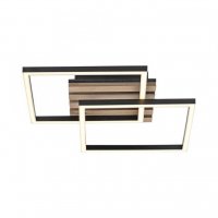 JUST LIGHT Stropn� sv�tidlo AKUSTIKA, d�evo, p��rodn�, �ern�, modern� oto�n� 3000K