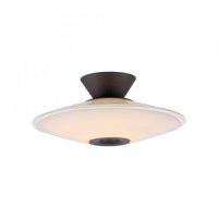 PAUL NEUHAUS LED stropn� sv�tidlo, ELIPSA, �ern�, stm�vateln�, op�lov� sklo 3000K