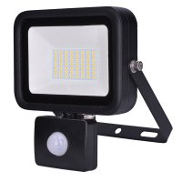 Solight LED reflektor PRO se senzorem, 50W, 4600lm, 5000K, IP44 WM-50WS-L