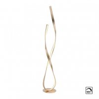 PAUL NEUHAUS LED stojac� sv�tidlo, imitace pl�tkov�ho zlata, design 3000K PN 720-12