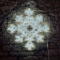 DecoLED LED sv�teln� vlo�ka X, z�v�sn� 3D tisk, pr. 102 cm, ledov� b�l�