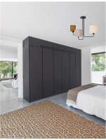 NOVA LUCE stropn� sv�tidlo BITONTO �ern� kov b�l� st�nidlo E14 3x5W 230V IP20 bez ��rovky 9151403