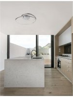 NOVA LUCE stropn� sv�tidlo PLASENCIA chromovan� hlin�k a akryl LED 27W 230V 3000K IP20 81007201