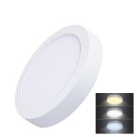 Solight LED mini panel CCT, p�isazen�, 18W, 1530lm, 3000K, 4000K, 6000K, kulat� WD172