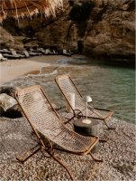 NOVA LUCE venkovn� stoln� lampa ROSE b�l� hlin�k a akryl LED 1W 3000K 5V DC IP54 vyp�na� na t�le / USB kabel 9281380