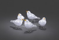 Ptáčci 6144-203, 5 kusů, 40 bílých LED , výška 11,5 cm KONST Ptáčci 6144-203, 5 kusů, 40 bílých LED , výška 11,5 cm KONST
