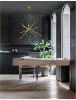 NOVA LUCE z�v�sn� sv�tidlo RACCIO zlat� kov a akryl LED 56W 230V 3000K IP20 stm�vateln� 9180782