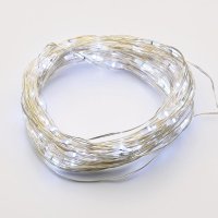ACA Lighting 50 LED dekorační řetěz, CW , stříbrný měďený kabel na baterie 3XAA IP20 5m+10cm, 3W X0150211 ACA Lighting 50 LED dekorační řetěz, CW , stříbrný měďený kabel na baterie 3XAA IP20 5m+10cm, 3W X0150211