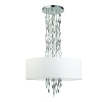 ACA Lighting z�v�sn� sv�tidlo 5XE14 CASCADA chrom + b�l� D60XH100CM EG4205PCH