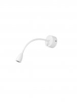 NOVA LUCE bodov� sv�tidlo FLEX b�l� hlin�k nastaviteln� vyp�na� na t�le LED 3W 3000K IP20 9701611