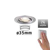 PAULMANN LED vestavn� sv�tidlo Nova mini Plus EasyDim v�klopn� 1x4,2W 2700K kov kart��ovan� 230V 929.72