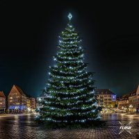 LED světelná sada na stromy vysoké 21-23m, ledová bílá s Flash LED světelná sada na stromy vysoké 21-23m, ledová bílá s Flash